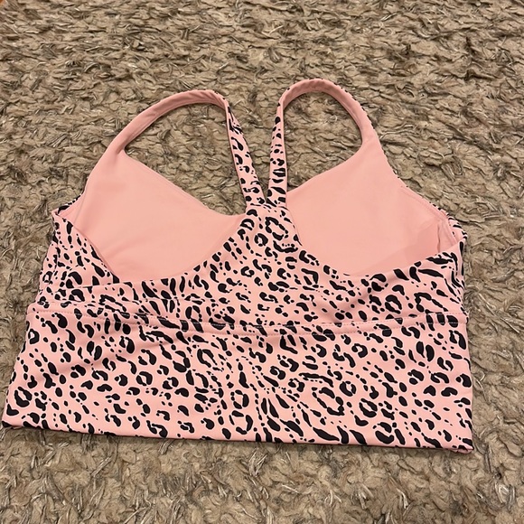 DYI Define Your Inspiration Women’s Pink Animal Print Active Bra Size Medium - Picture 4 of 6
